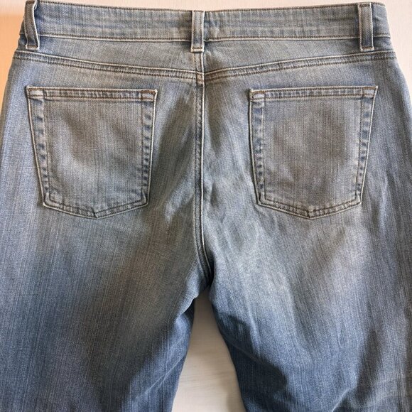 Eileen Fisher Jeans Women's 8P Organic Cotton Straight Blue Denim Stretch $198 - Picture 5 of 8